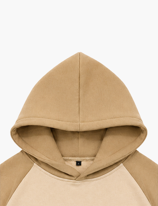 Contrast Hood & Sleeves Colorblock Custom Hoodie | Triple-Tone Paneled Cotton Pullover