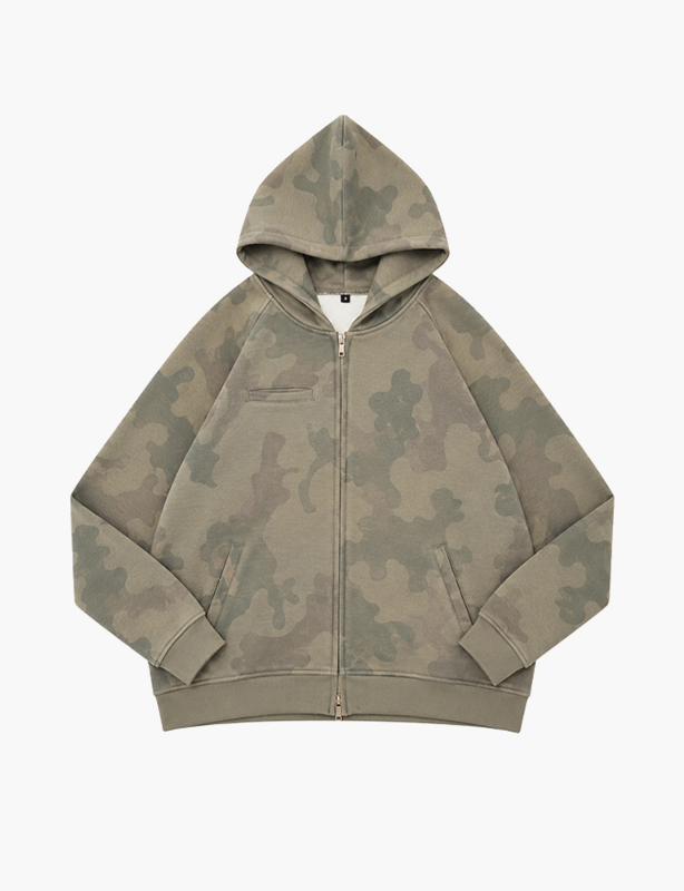 Custom Camo Zip-Up Hoodies &ndash; Tactical Aesthetics, Streetwear Attitude, Fully Personalized