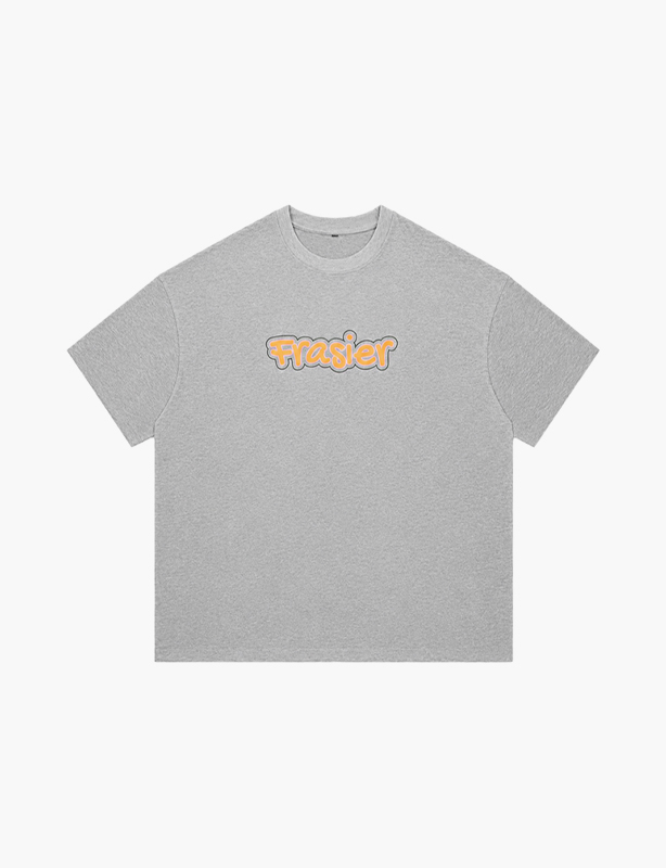 Heavyweight Heather Grey Cotton T-Shirt | Premium Ring-Spun Fabric