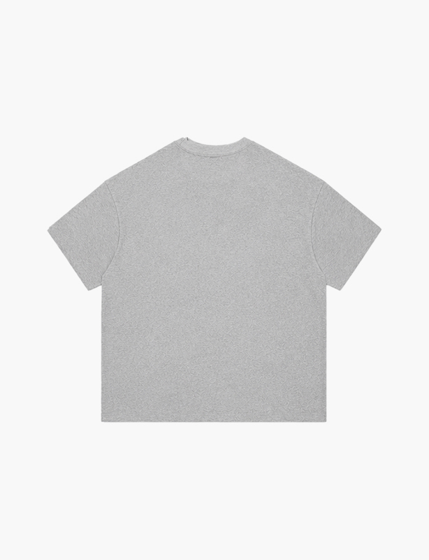 Heavyweight Heather Grey Cotton T-Shirt | Premium Ring-Spun Fabric