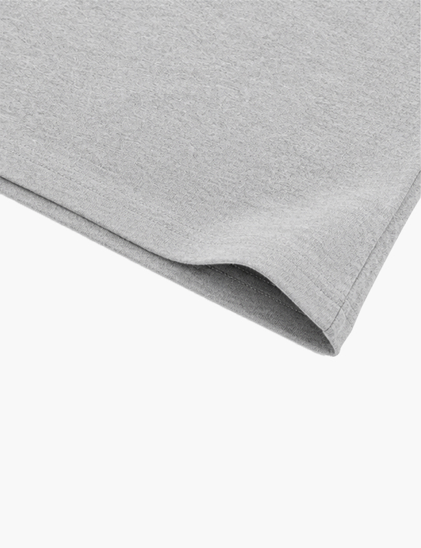 Heavyweight Heather Grey Cotton T-Shirt | Premium Ring-Spun Fabric