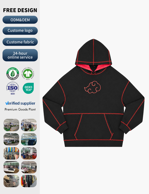 Premium Heavyweight Oversized Hoodie | Soft Cotton Fleece Three-needle five-thread style
