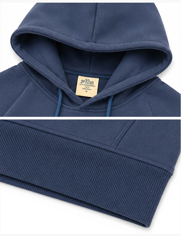 Kangaroo Pocket Cotton Hoodie | Casual Everyday Pullover with Front Pouch