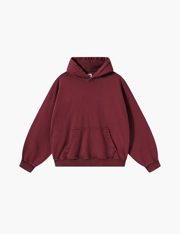 Acid Wash Hoodie Custom - Bold Splotchy Retro Streetwear Pullover
