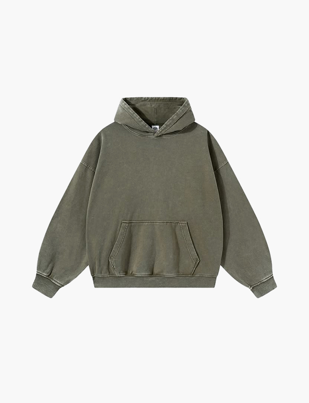 Acid Wash Hoodie Custom - Bold Splotchy Retro Streetwear Pullover