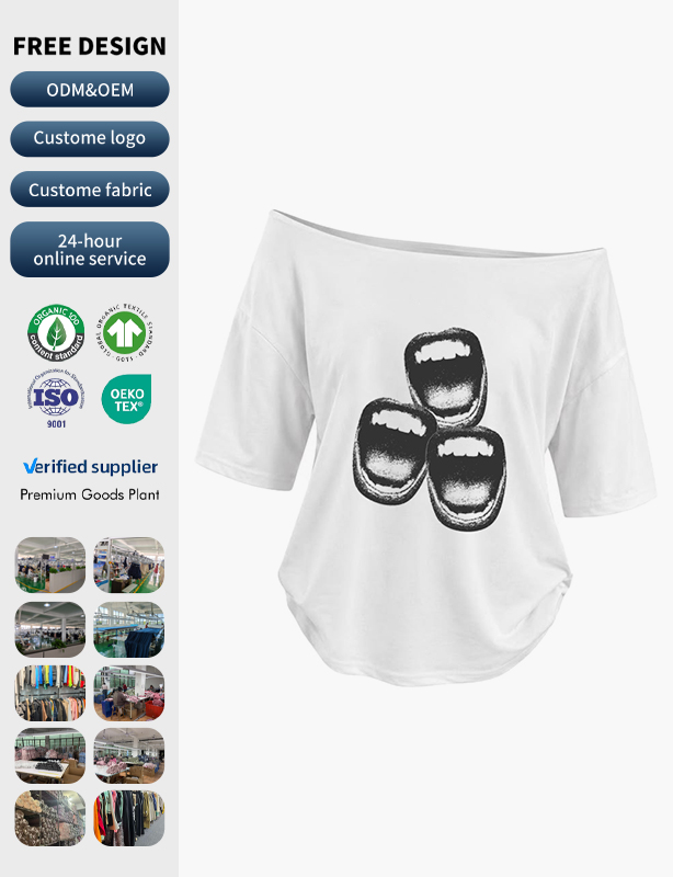 Drop Shoulder Tee Custom Manufacturer &ndash; OEM Short Sleeve Women's T-Shirt