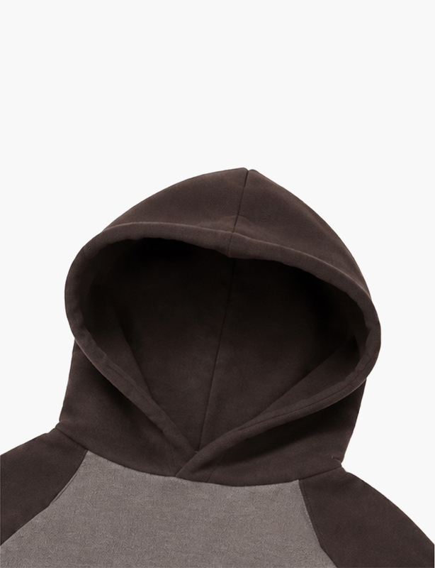 Design your own color-block hoodie with custom contrast panels and street-ready style.