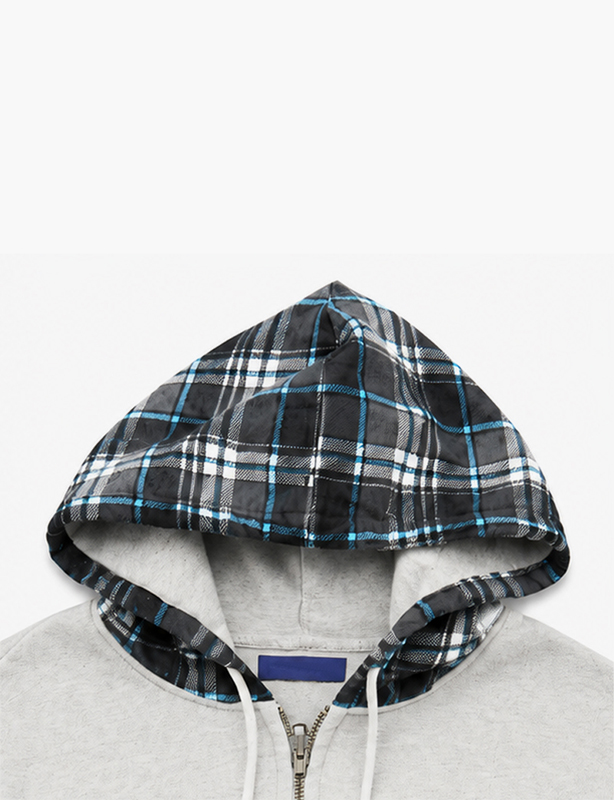 Custom zip hoodies with contrast hoods, bold color combos, and your personal touch.