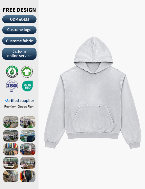 Custom Distressed Washed-Effect Hoodie &ndash; Vintage Vibes, Broken-In Comfort, Made Exclusively for You.