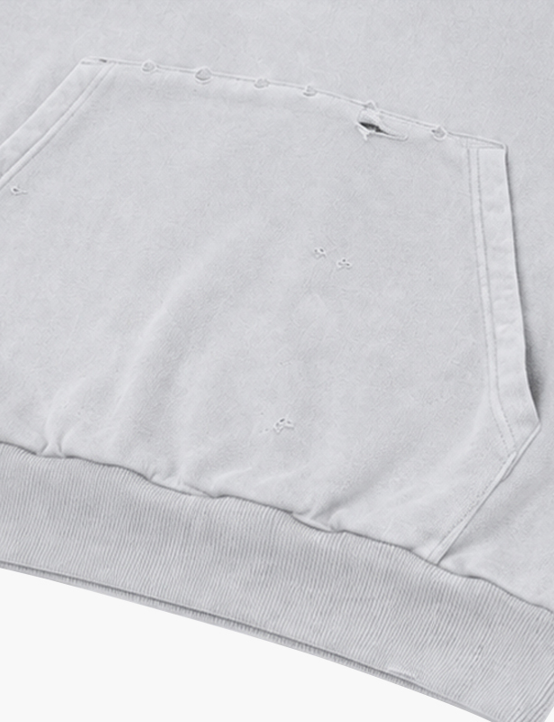 Custom Distressed Washed-Effect Hoodie &ndash; Vintage Vibes, Broken-In Comfort, Made Exclusively for You.