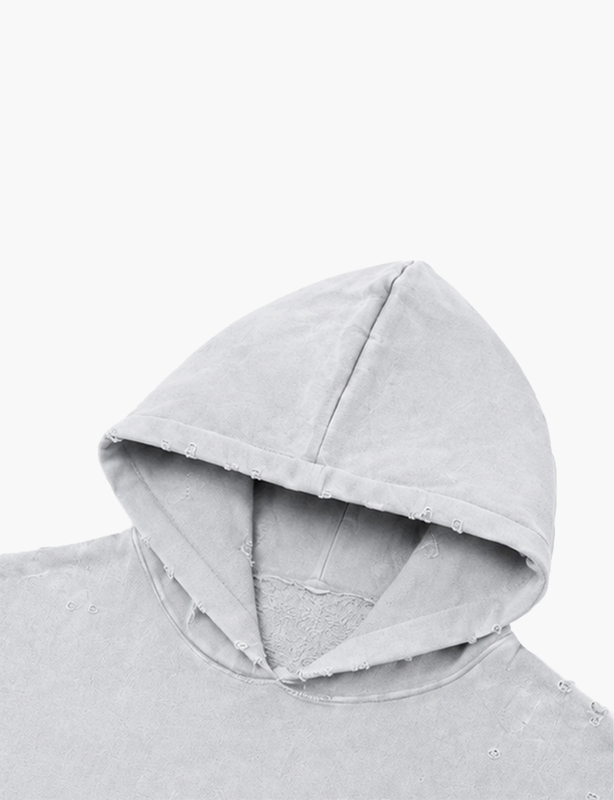 Custom Distressed Washed-Effect Hoodie &ndash; Vintage Vibes, Broken-In Comfort, Made Exclusively for You.