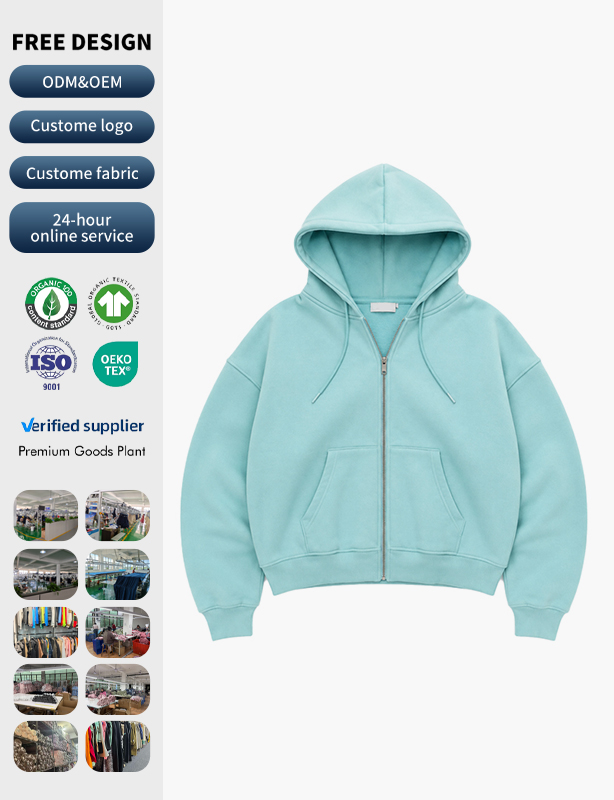 Double-Zip Hoodie for Men &ndash; Two-Way Zipper Hooded Sweatshirt with Kangaroo Pocket