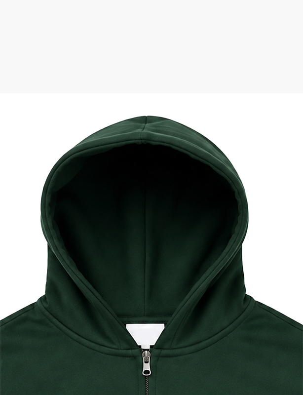  Versatile Two-Way Zip Hooded Pullover &ndash; Perfect Layering Piece for All-Day Comfort