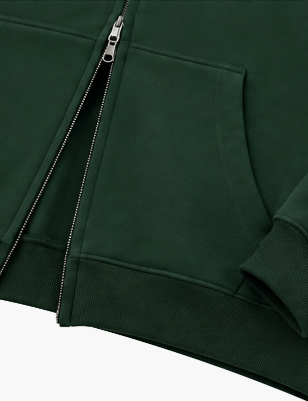  Versatile Two-Way Zip Hooded Pullover &ndash; Perfect Layering Piece for All-Day Comfort