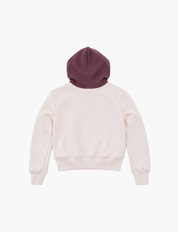 Two-Tone Color Block Full Zip Hoodie for Men and Women with Contrast Zipper and Adjustable Hood