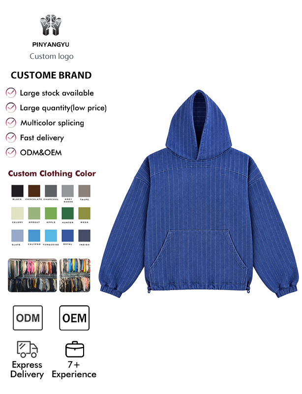 Custom Embroidered Hoodie Add Your Logo or Text Premium Heavyweight Pullover for Men Women